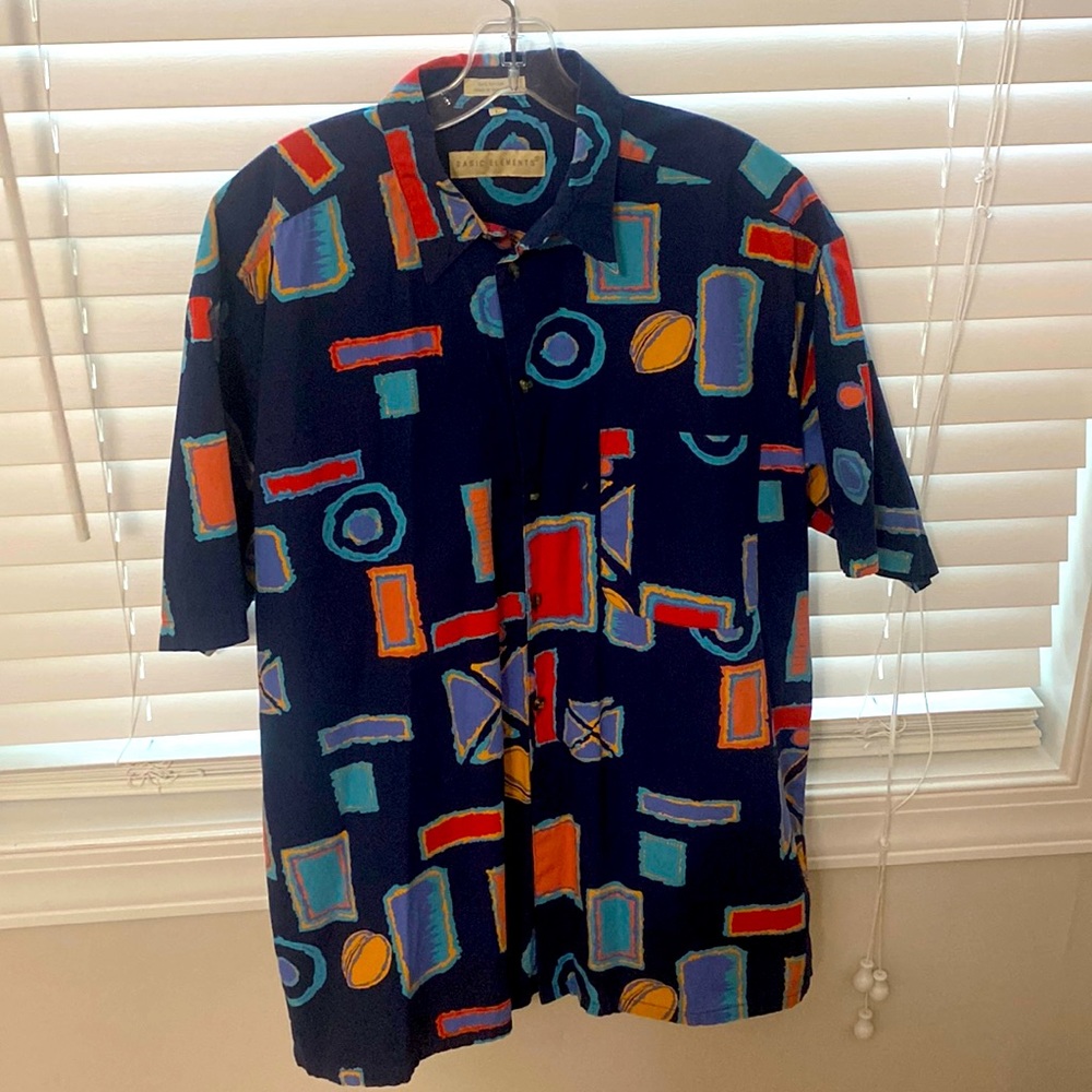 Basic Elements short sleeve button down shirt.